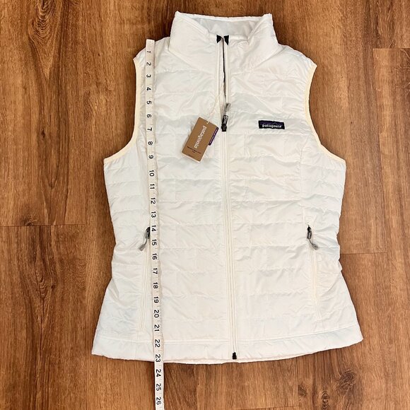 NEW Patagonia Women's Nano Puff Vest Birch White Sz S - Picture 8 of 12